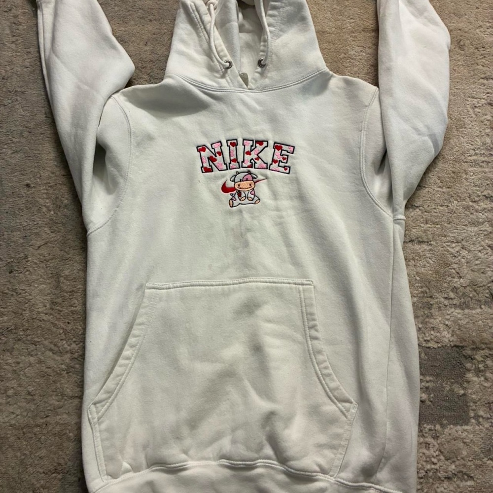 Etsy Nike Cow Hoodie Size Small